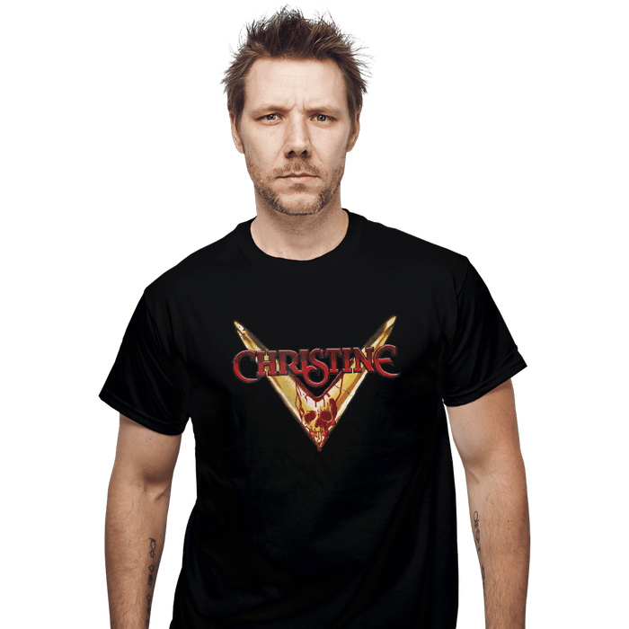 Shirts T-Shirts, Unisex / Small / Black Christine