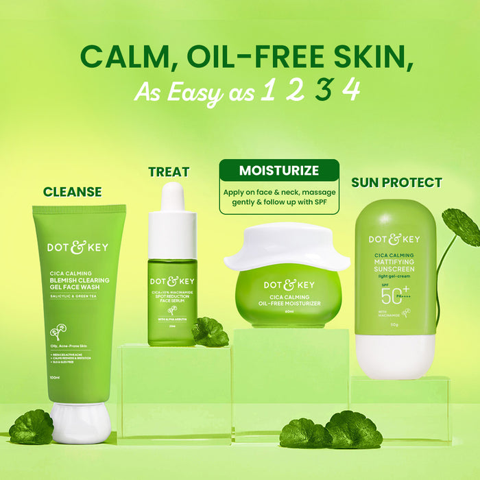 Cica + Niacinamide Oil-Free Gel Moisturizer For Face