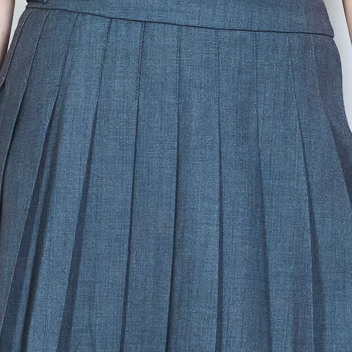 Classic pleated mini skirt with inner shorts lining wholesale
