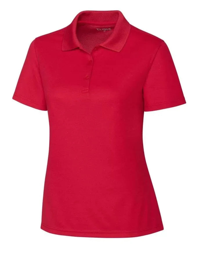 CLIQUE-RED WOMENS POLO *