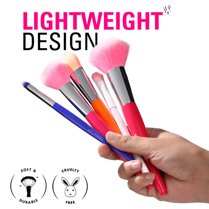 Complete Face & Eye Makeup Brush Combo – 8 Brushes