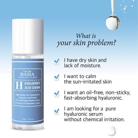 Cos De BAHA Pure Hyaluronic Acid 1% Serum 120ml
