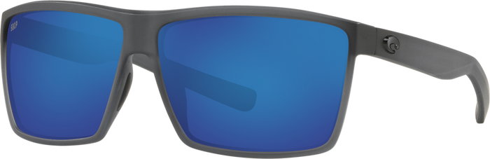 Costa Rincon Sunglasses Matte Smoke Crystal Frame Blue Mirror 580 Polycarbonate