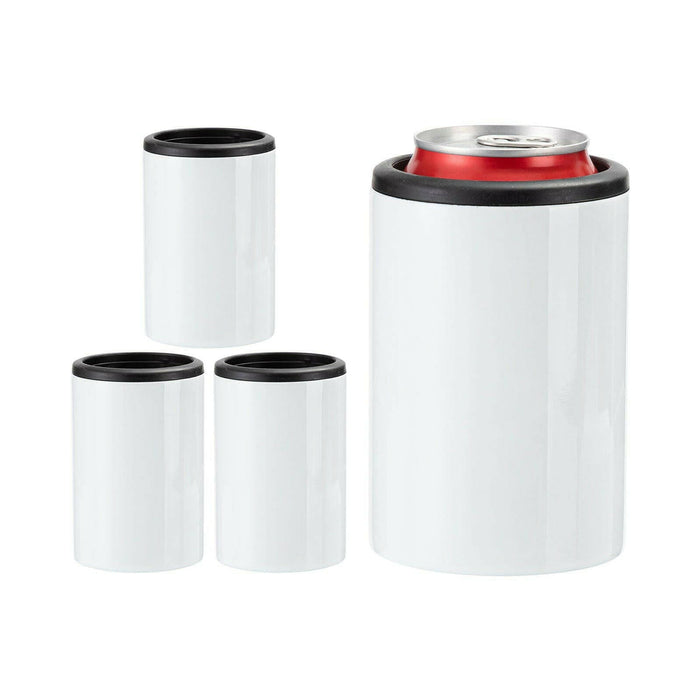 Craft Express 4 Pack 12oz Stainless Steel Classic Can Coolers – Sublimation Ready.