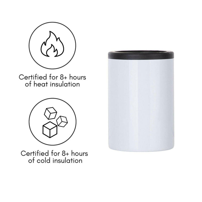 Craft Express 4 Pack 12oz Stainless Steel Classic Can Coolers – Sublimation Ready.