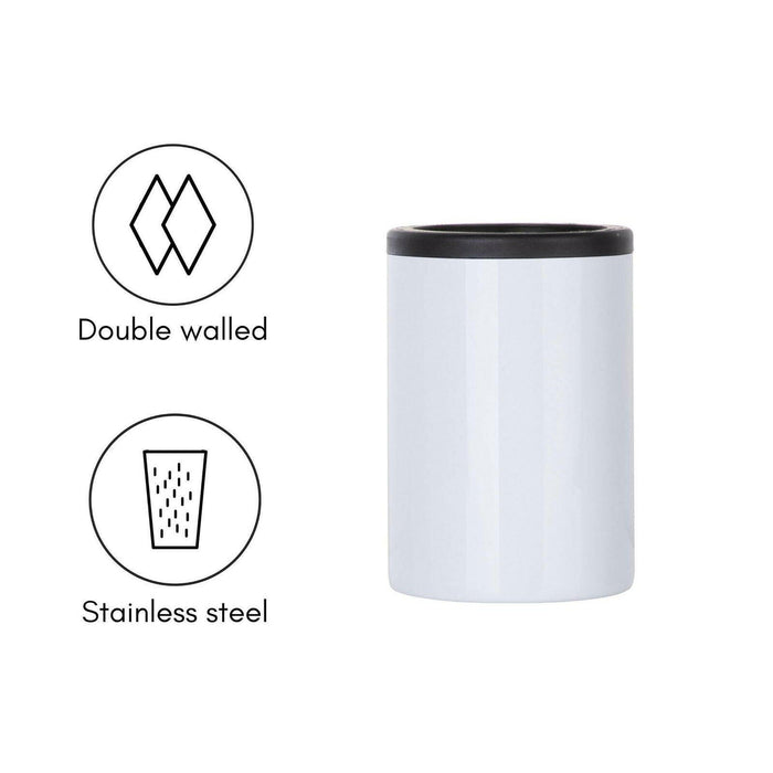 Craft Express 4 Pack 12oz Stainless Steel Classic Can Coolers – Sublimation Ready.