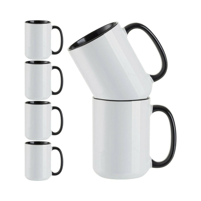 Craft Express 6 Pack 15oz Ceramic Sublimation Mugs.