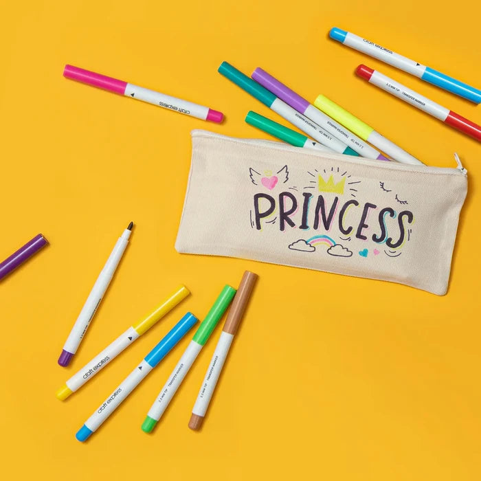Craft Express 18 Pack Assorted Sublimation Markers – Dual Tip, Permanent Ink Pens.