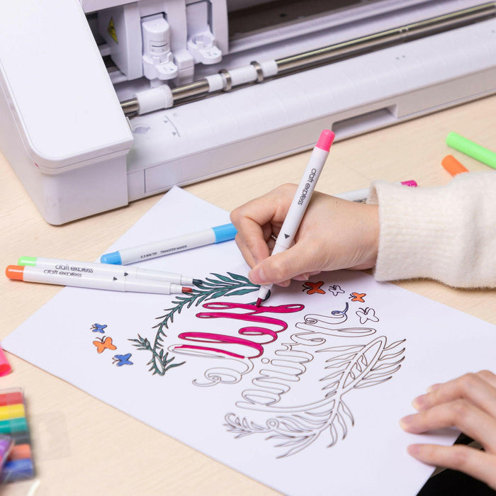 Craft Express 18-Pack Joy Sublimation Markers – Assorted Dual-Tip Colors.