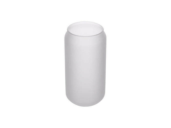 Craft Express 18oz Frosted Glass Cans with Bamboo Lids & Straws – Sublimation-Ready.