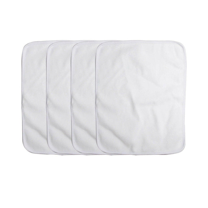Craft Express 2 Pack Fleece Sublimation Burp Cloths – Soft White Baby Blanks.