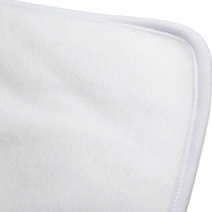 Craft Express 2 Pack Fleece Sublimation Burp Cloths – Soft White Baby Blanks.