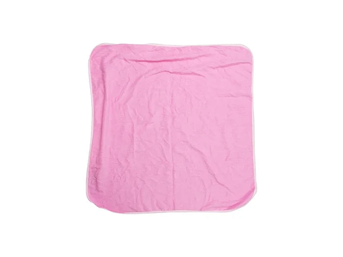 Craft Express 2 Pack Pink Sublimation Hooded Towels – Custom-Ready Baby Towels.
