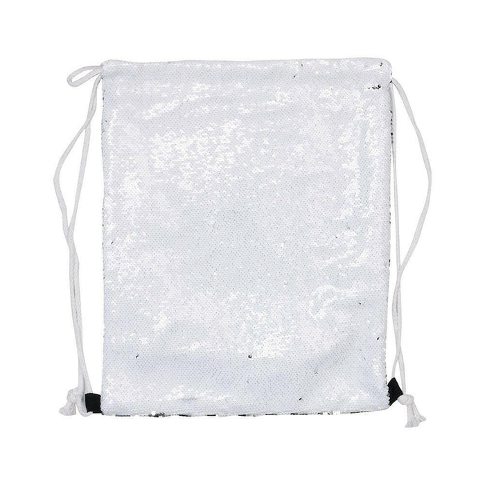 Craft Express 2 Pack Sublimation Sequin Drawstring Backpacks.