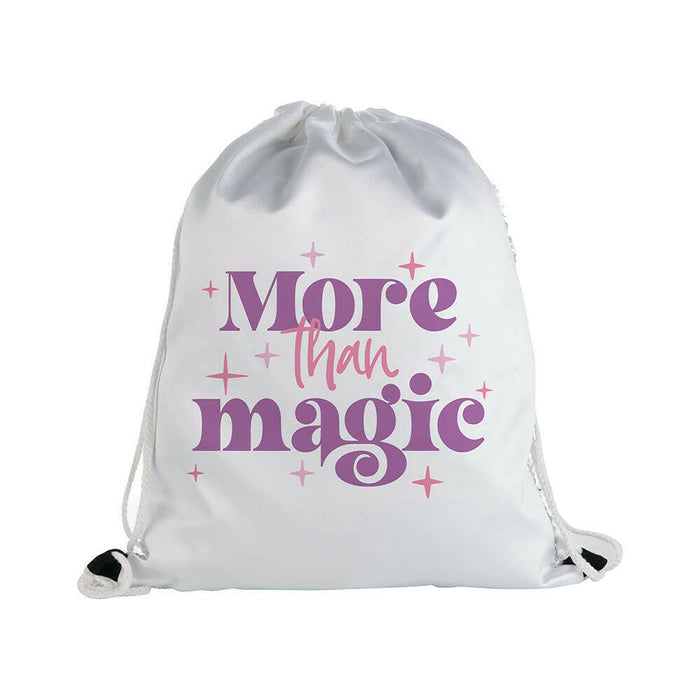 Craft Express 2 Pack Sublimation Sequin Drawstring Backpacks.
