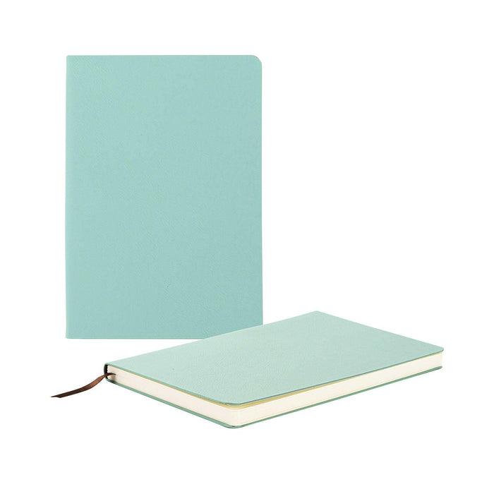 Craft Express 2 Pack Teal Engraving Vegan Leather Notebooks.