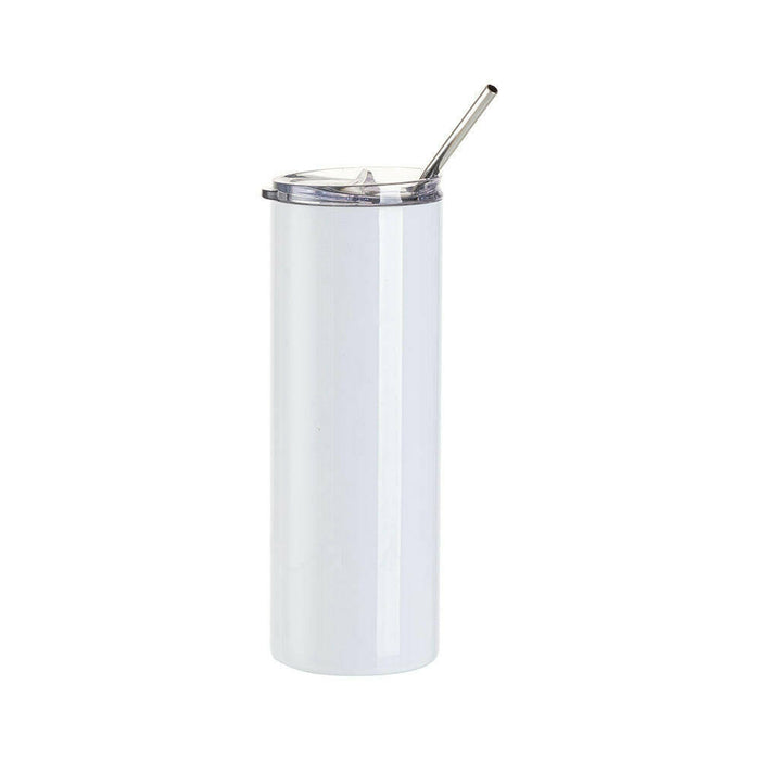 Craft Express 4 Pack 20oz Stainless Steel Skinny Sublimation Tumblers.