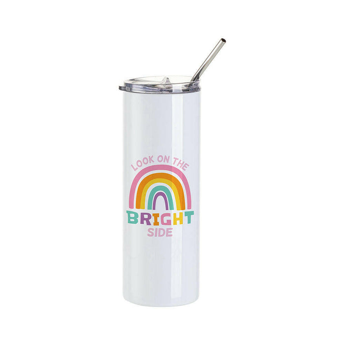 Craft Express 4 Pack 20oz Stainless Steel Skinny Sublimation Tumblers.