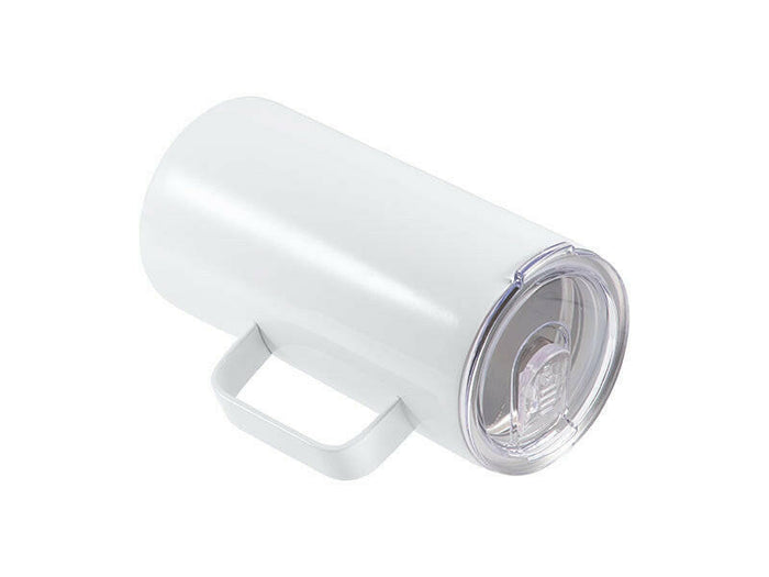 Craft Express 4 Pack 20oz Stainless Steel Sublimation Handled Mugs with Slide Lids.