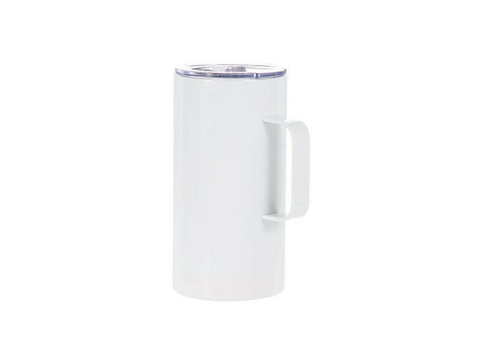 Craft Express 4 Pack 20oz Stainless Steel Sublimation Handled Mugs with Slide Lids.