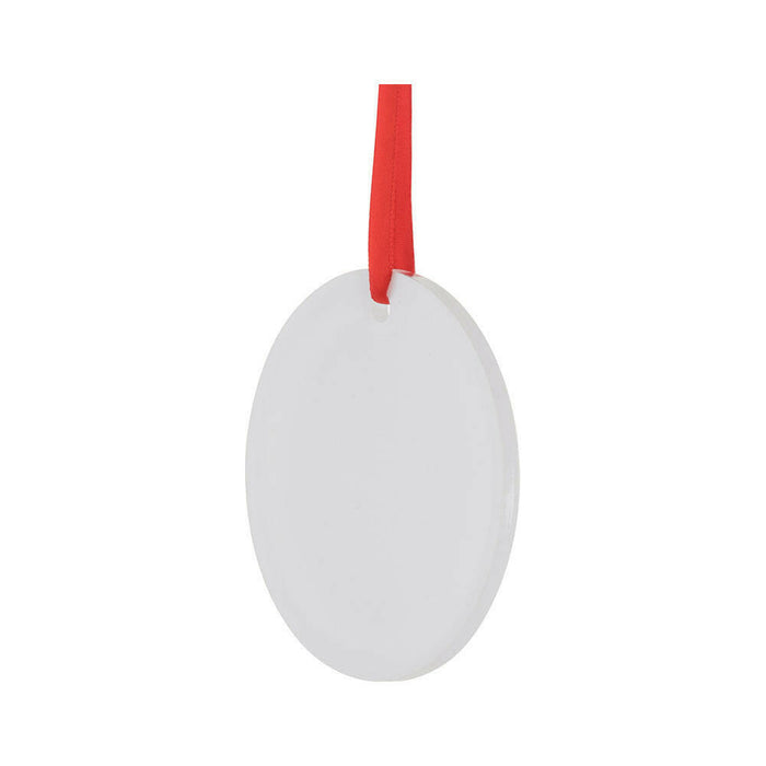 Craft Express 25 Pack 3 Inch Clear Acrylic Sublimation Ornaments – Double-Sided Blanks.