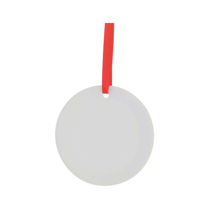 Craft Express 25 Pack 3 Inch Clear Acrylic Sublimation Ornaments – Double-Sided Blanks.