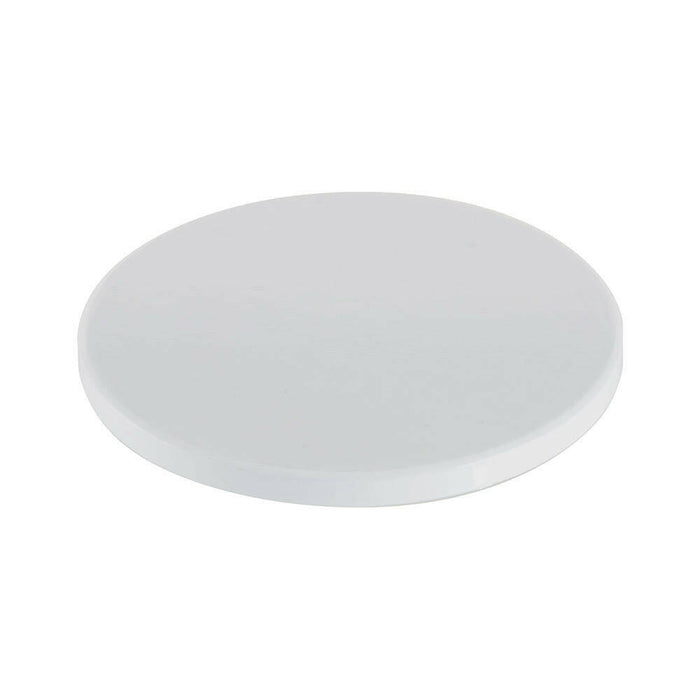 Craft Express 4 Pack 3.5" Round Ceramic Sublimation Coasters – Glossy White with Cork Back.