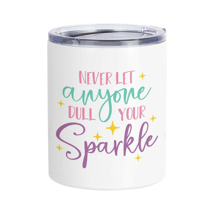 Craft Express 4 Pack 10oz Stainless Steel Sublimation Lowballs with Lids.