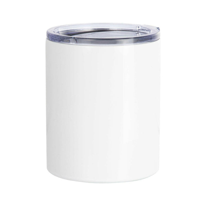 Craft Express 4 Pack 10oz Stainless Steel Sublimation Lowballs with Lids.