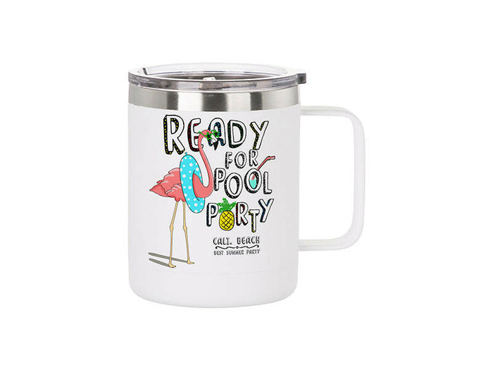 Craft Express 4 Pack 12oz Powder Coated Stainless Steel Mugs – Laser-Ready Blanks.