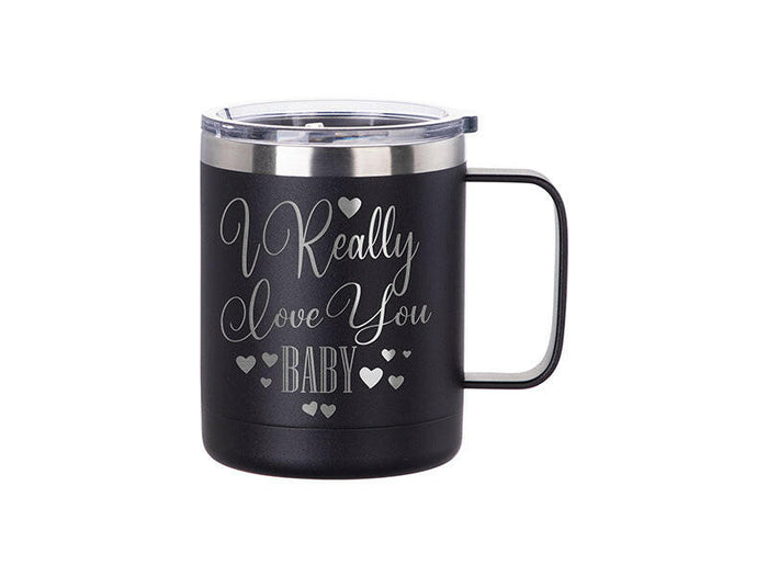 Craft Express 4 Pack 12oz Powder Coated Stainless Steel Mugs – Laser-Ready Blanks.