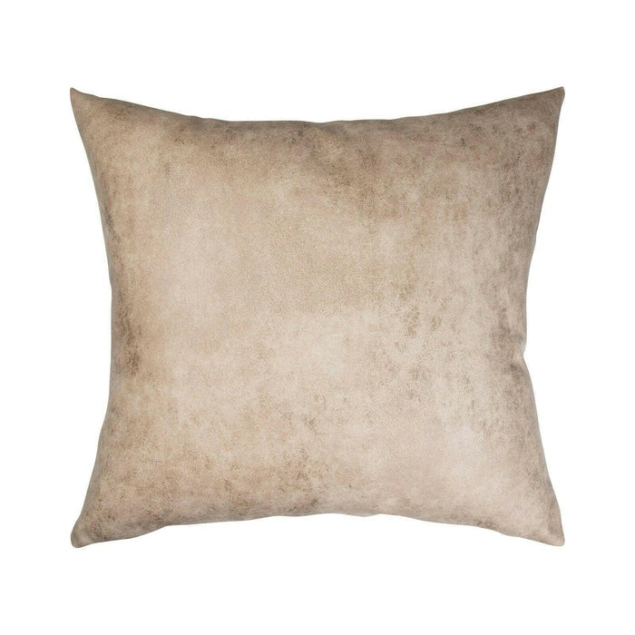 Craft Express 4 Pack Brown Vegan Leather Sublimation Pillow Covers – 18"x18" with Zipper.