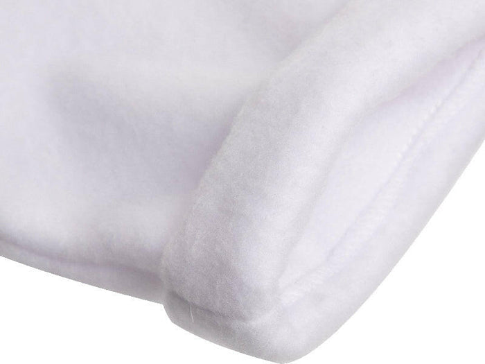 Craft Express 4 Pack Fleece Sublimation Baby Hats – Soft White Beanie Blanks.