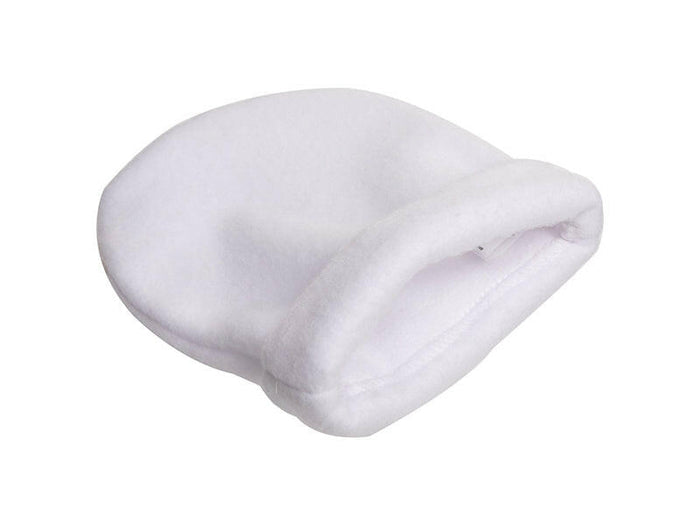 Craft Express 4 Pack Fleece Sublimation Baby Hats – Soft White Beanie Blanks.
