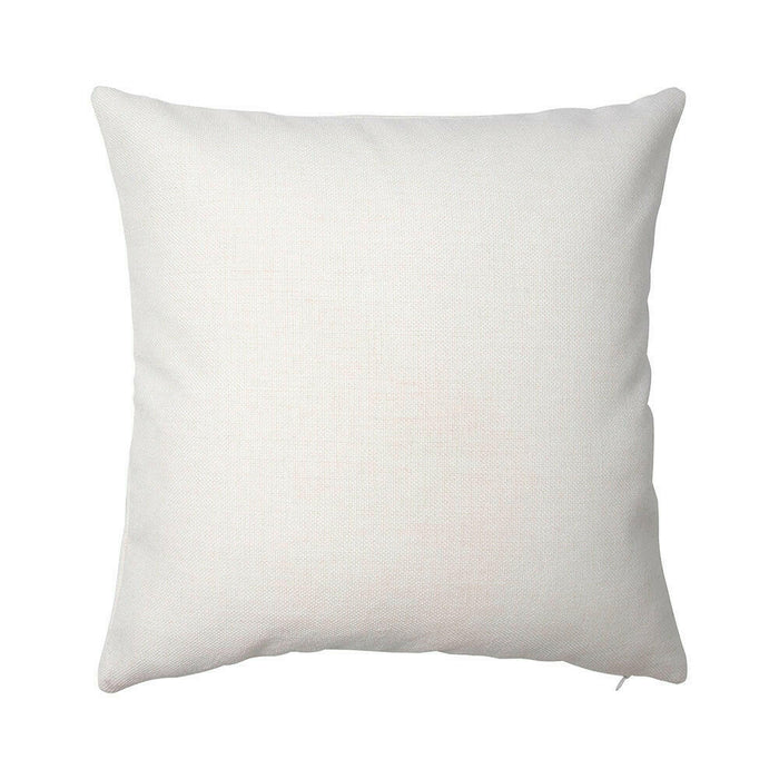 Craft Express 4 Pack Ivory Linen Sublimation Pillow Covers – 18"x18" with Zipper.
