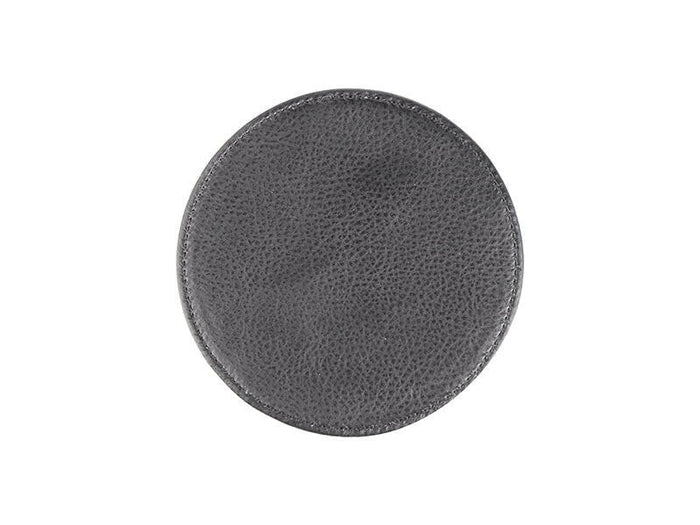 Craft Express 4 Pack Round Vegan Leather Sublimation Coasters – 4" White.