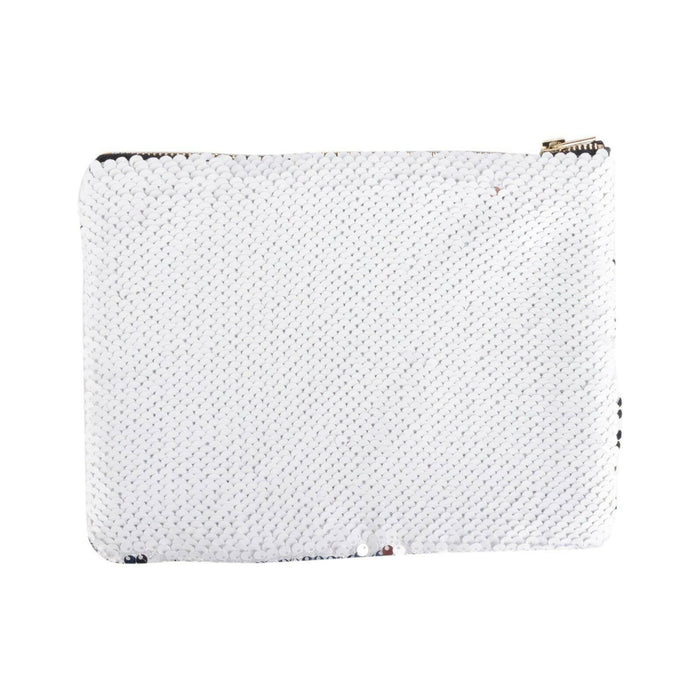 Craft Express 4 Pack Sequin Sublimation Cosmetic Bags – Sublimation-Ready Blanks.