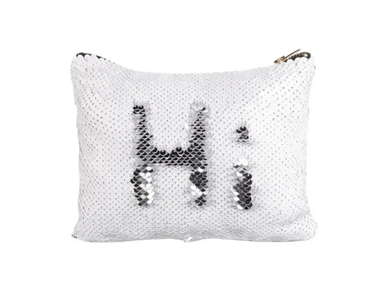 Craft Express 4 Pack Sequin Sublimation Cosmetic Bags – Sublimation-Ready Blanks.