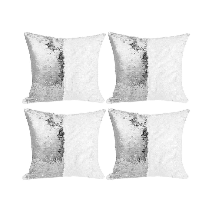 Craft Express 4 Pack Sequin Sublimation Pillow Covers - 16x16".