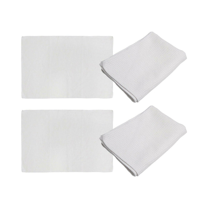 Craft Express 4 Pack Small Sublimation Waffle Towels – Sublimation-Ready Hand Towels.
