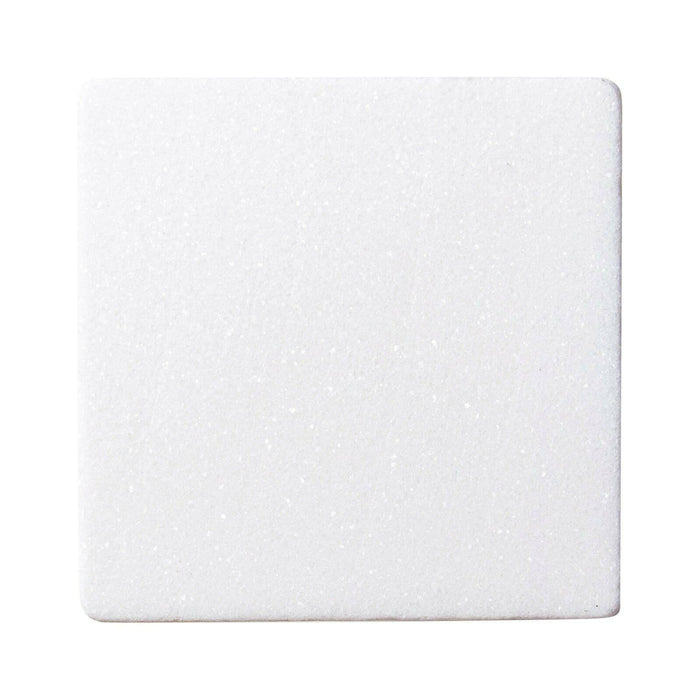 Craft Express 4 Pack Square Marble Sublimation Coasters – 4"x4" White Stone Blanks.