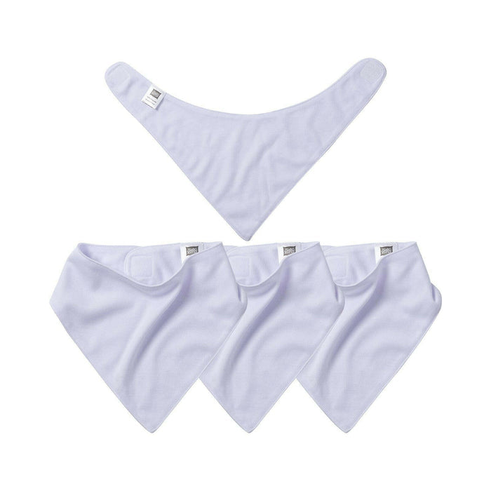 Craft Express 4 Pack Sublimation Baby Bandana Bibs – Soft White Snap Bibs.
