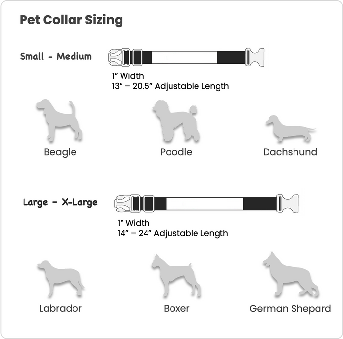 Craft Express 4 Pack Sublimation Pet Collars – Custom-Ready Dog Collars.