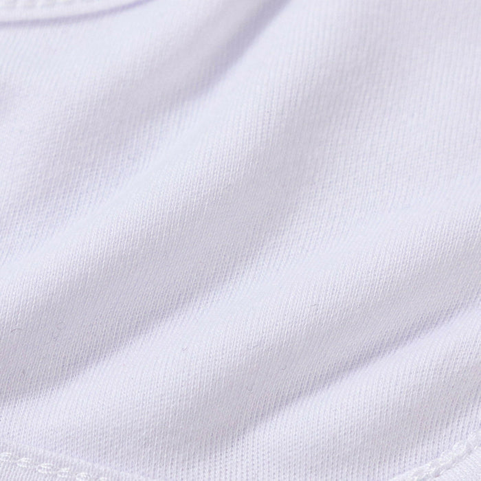 Craft Express 4-Pack Sublimation White Baby Bibs – Soft Blanks for Custom Gifts.