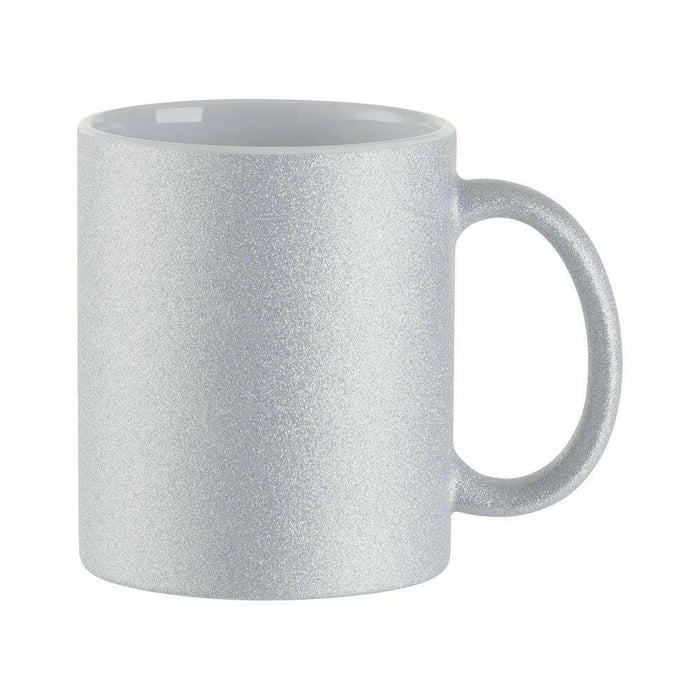 Craft Express 6 Pack 11oz Glitter Ceramic Sublimation Mugs – Sublimation-Ready Drinkware.