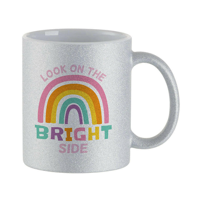 Craft Express 6 Pack 11oz Glitter Ceramic Sublimation Mugs – Sublimation-Ready Drinkware.
