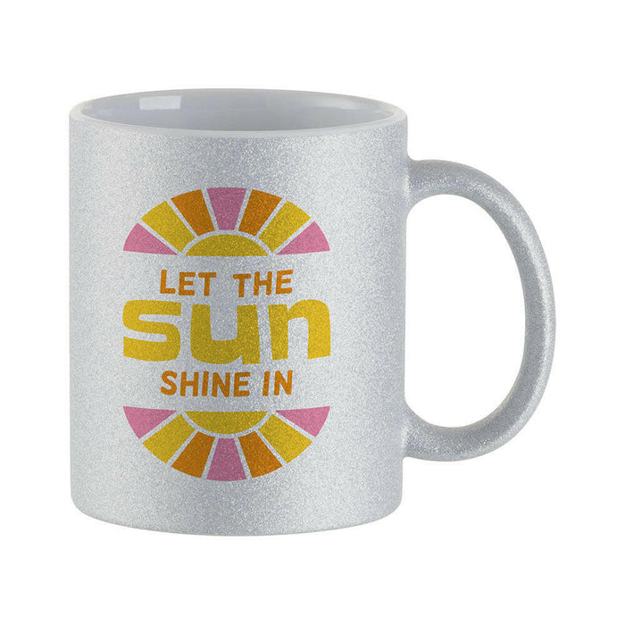 Craft Express 6 Pack 11oz Glitter Ceramic Sublimation Mugs – Sublimation-Ready Drinkware.