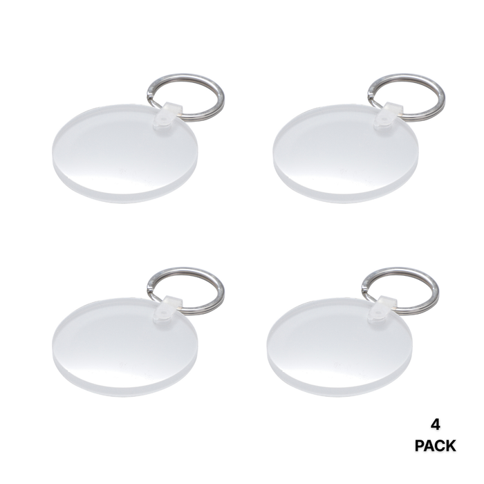 Craft Express Acrylic Round Keyrings, Sublimation & UV DTF Blanks