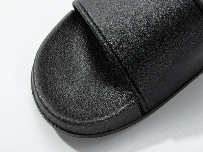 Craft Express Black DTF Sliders – Adult Size Customizable Slide Sandals.