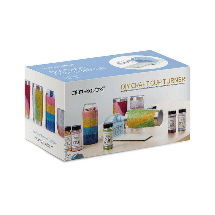 Craft Express DIY Craft Cup Turner – Tumbler Spinner for Glitter & Resin.